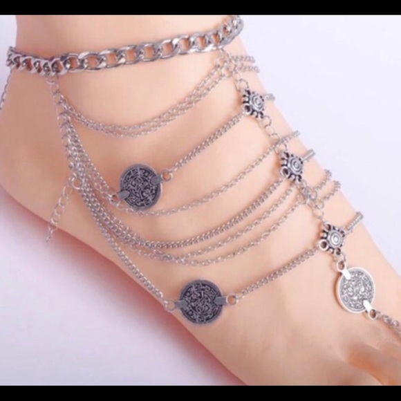 Coin Boho Foot Body Jewelry - Picture 2 of 6